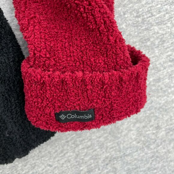 Columbia Sweater Womens Large Red Black Knit Pullover Turtle Neck Long Sleeve - Picture 5 of 10